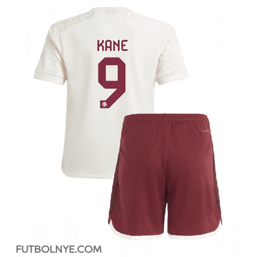 Camiseta Bayern Munich Harry Kane #9 Tercera Equipación para niños 2023-24 manga corta (+ pantalones cortos)